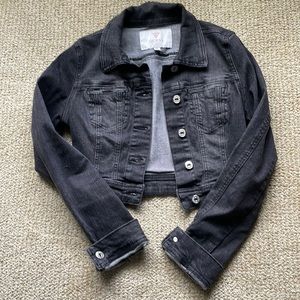 Guess Black Denim Cropped jacket